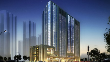 皇家荣耀官网集团总部夜景图